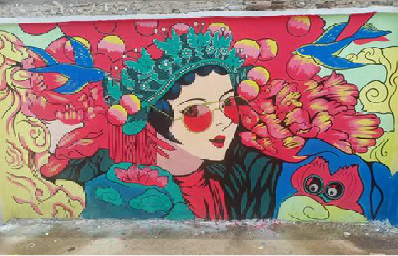 平阳墙体彩绘-网红墙