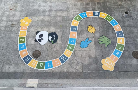 平阳地面游戏彩绘