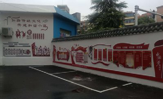 平阳社区文化墙的创意设计。