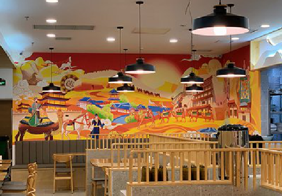 平阳商业空间彩绘介绍。