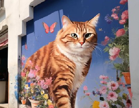 平阳自己绘制有个性的手绘墙