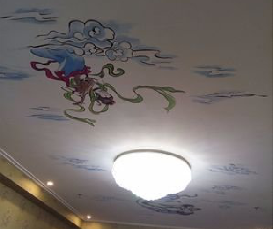 平阳如何快速绘制天花板上的手绘墙？