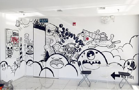 平阳手绘墙并非传统涂鸦。